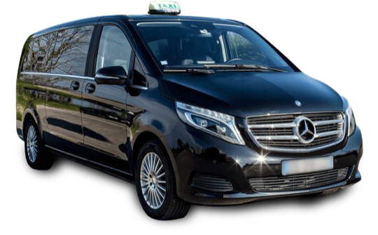 Van Mercedes 8 places, taxi à Chapet